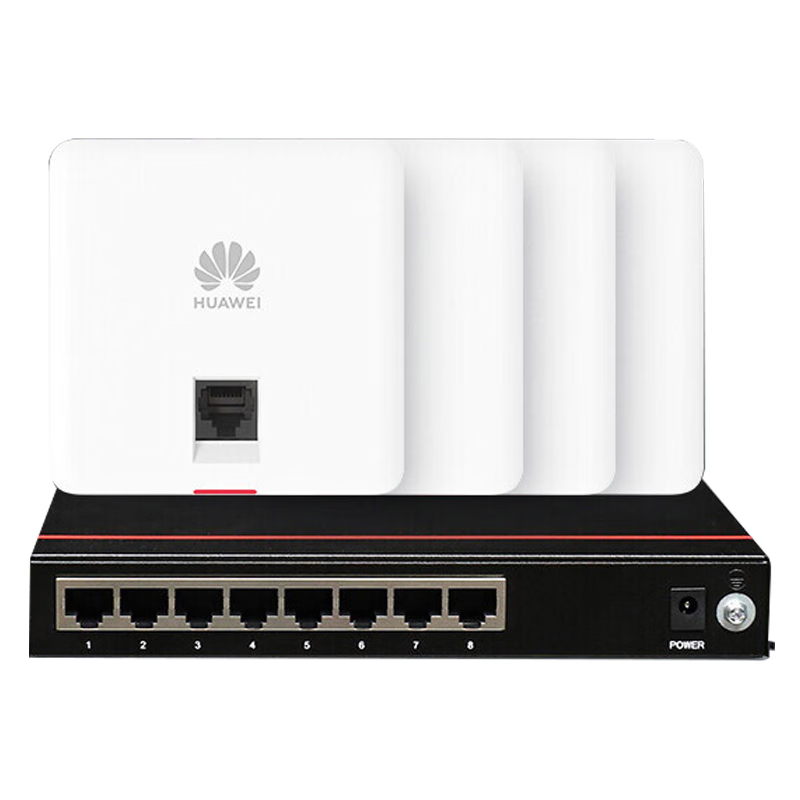 Huawei whole house wifi6 set AP panel router Gigabit 5G enterprise-level smart antenna ax3000 free ac+ap large flat villa wifi 4 12SW+8-port POE switch