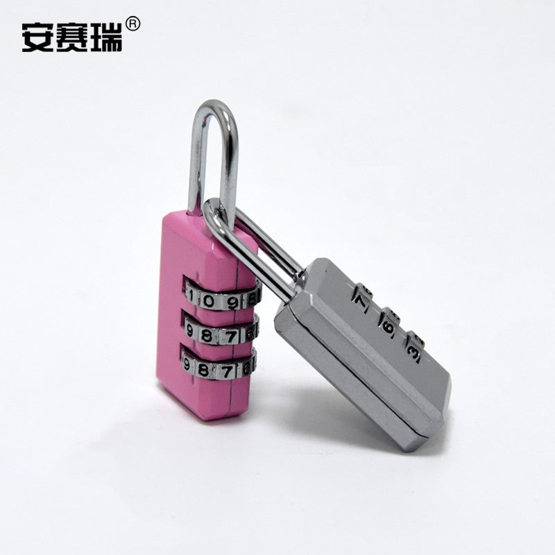 Anselry combination padlock, mini metal type, small size luggage lock, cabinet, suitcase, toolbox lock 311342