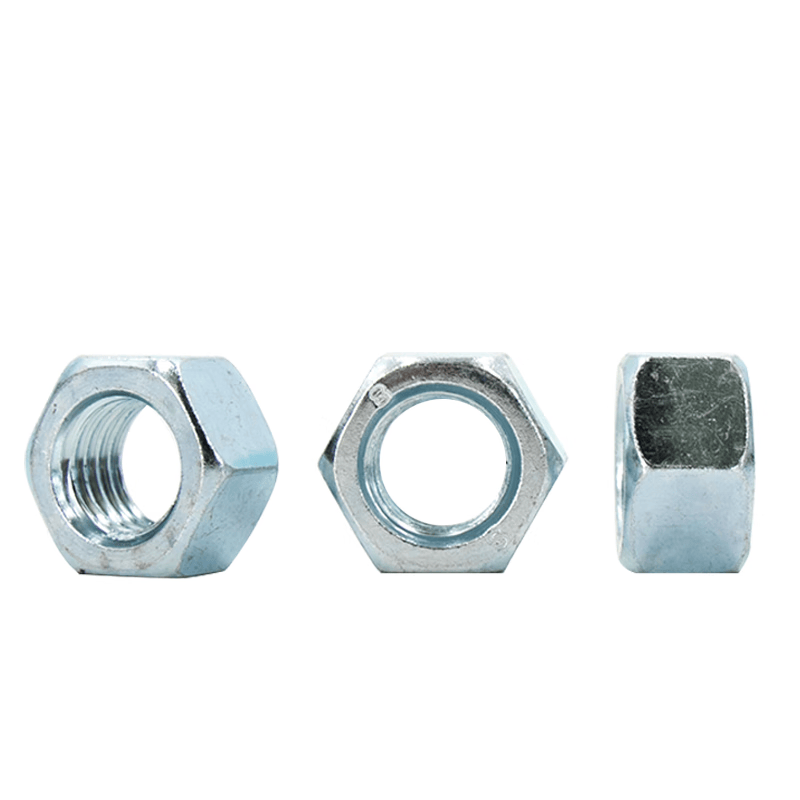 Bingyu Grade 8 High-Strength Galvanized Hex Nuts GB6170 External Hex Nuts M10 (100 pieces/pack) BY-378