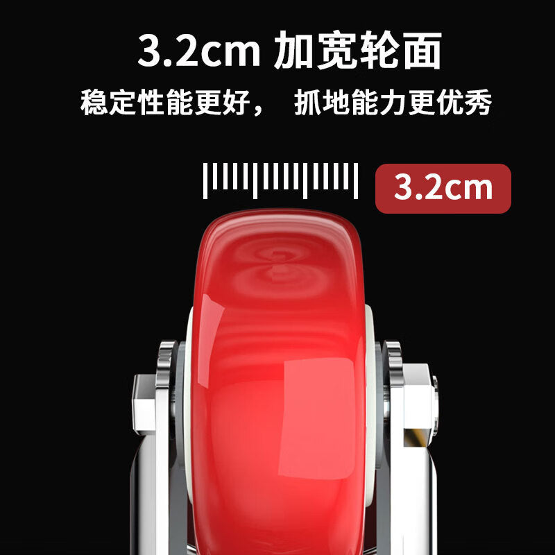 Yonglishang medium-sized maroon polyurethane directional wheels, 5-inch thickened load-bearing casters, pulleys, and steering trolleys/carts.