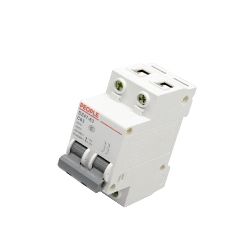 People's Electrical Appliances Small Circuit Breaker DZ47 Circuit Breaker DZ47 2P/C25