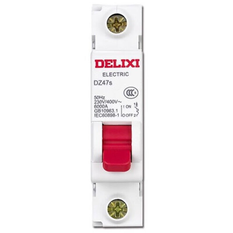 DELIXI ELECTRIC Air switch circuit breaker switch DZ47s B type 1P 40A DZ47SN1B40 /piece