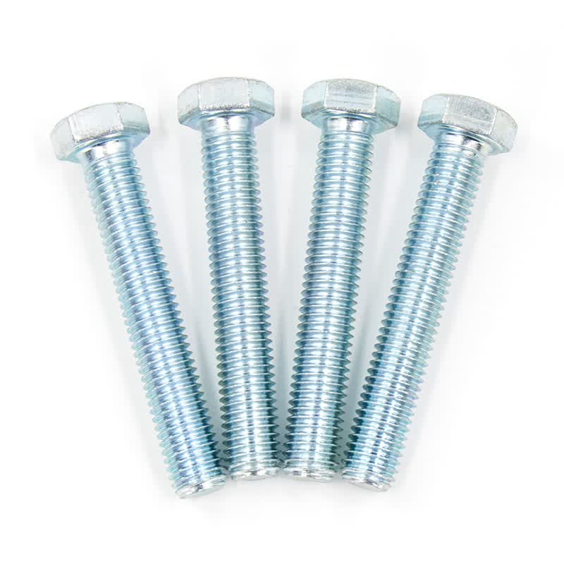 Bingyu external hex bolts, grade 8.8 carbon steel, blue-white zinc, GB5783, fully threaded, BY-1094, M12×45 (P1.75), 20 pieces/pack