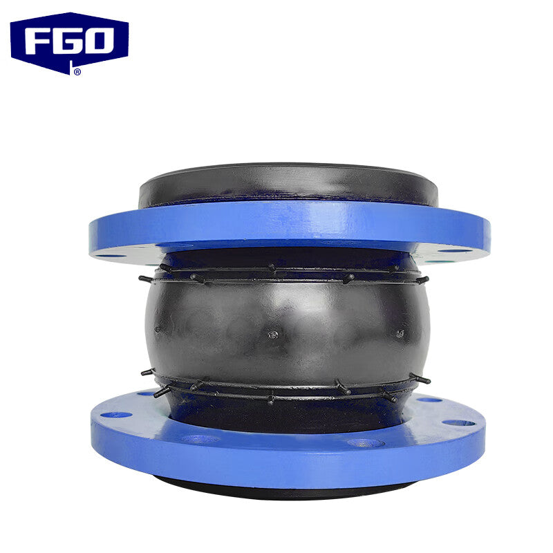 FGO Carbon Steel Rubber Flexible Joint, Single Ball Flexible Joint PN16 KXT-16C DN200 (8-hole flange)