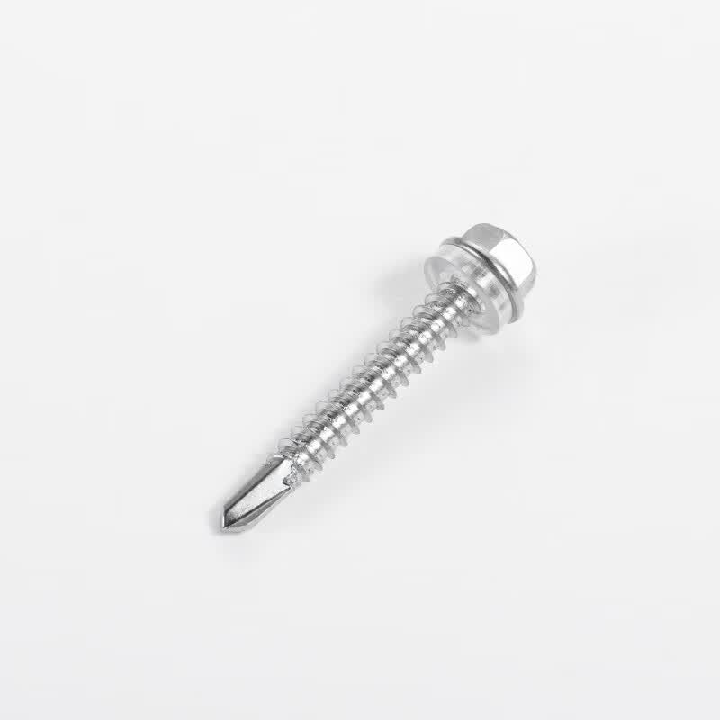 AOZHAN Industrial Co., Ltd. AOZHAN Brand DIN7504K-410 Stainless Steel Hexagonal Self-Drilling Self-Tapping Screws with Drill Tail and Dovetail Design ST5.5*25 (400 pieces/box)