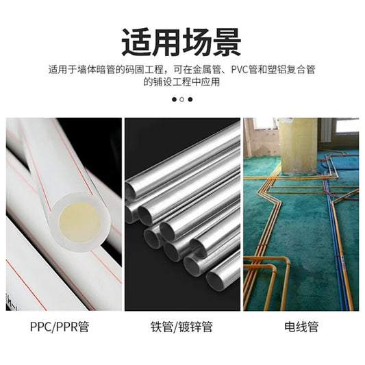 Steel Precast Pipe Hooks, National Standard Quality Pipe Fixing Nails, Hook-and-Fit Integrated Nails, Color Zinc Pipe Clips [Jingcang] 4 points (30 pieces)