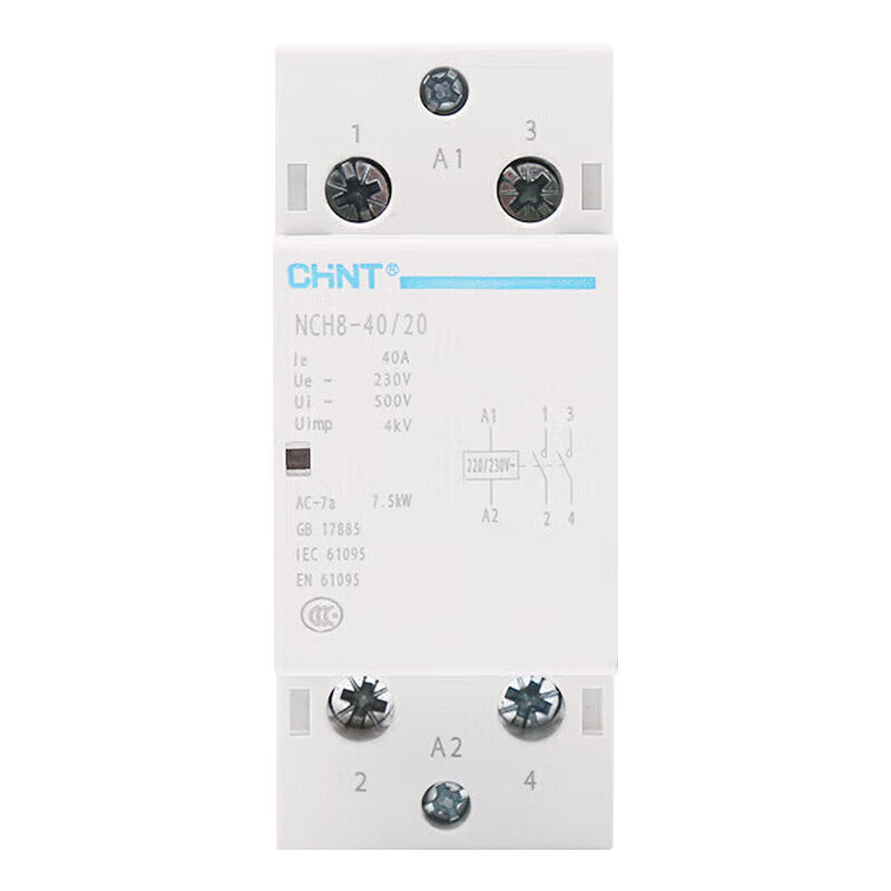 Chint Modular Contactor NCH8-40/20 2P 40A 2NO 230VAC