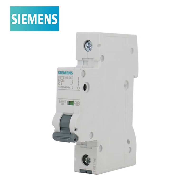 Siemens circuit breaker 5SY6101-7CC Type C 1A 1P 6KA single in and single out air switch main circuit breaker