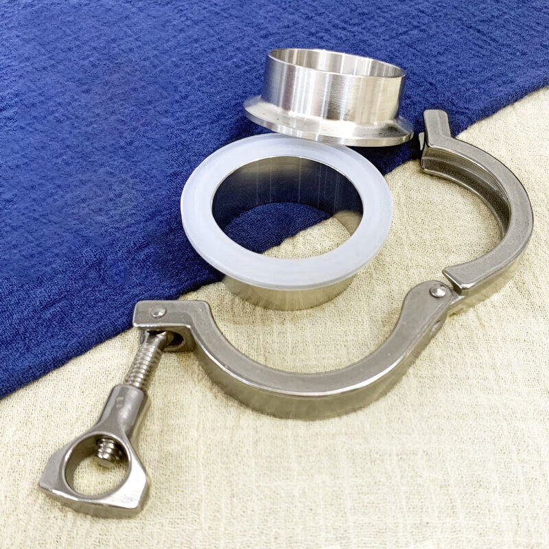 Zhonglicheng Quick-Installation Silicone Flanged Gasket Clamp Sealing Washer Sanitary L-Type Quick-Installation Tight Washer φ133 Chuck 145 Flanged Silicone Gasket