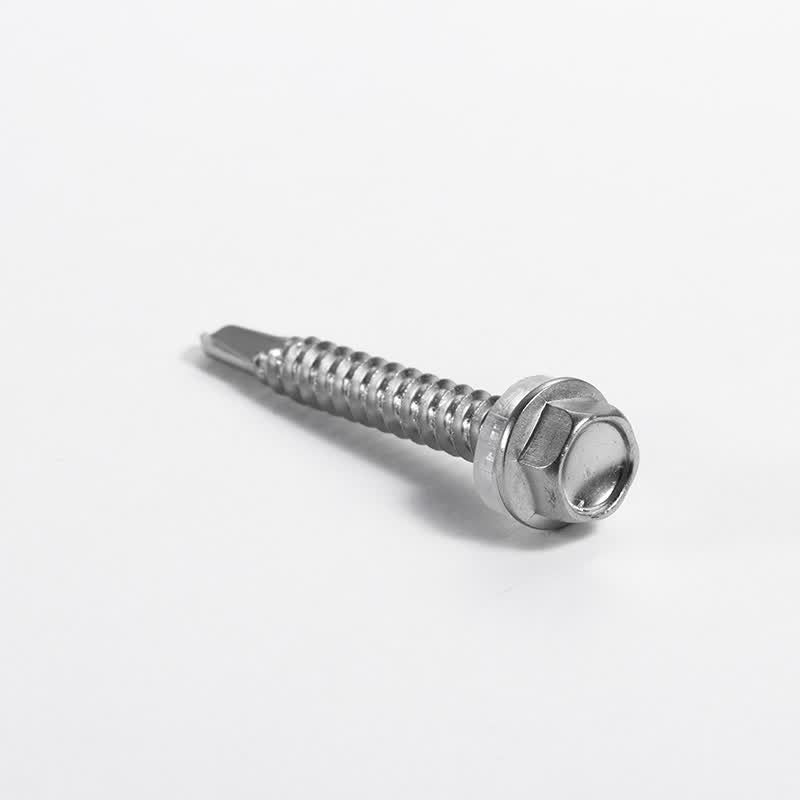 AOZHAN Industrial Co., Ltd. AOZHAN Brand DIN7504K-410 Stainless Steel Hexagonal Self-Drilling Self-Tapping Screws with Drill Tail and Dovetail Design ST5.5*25 (400 pieces/box)