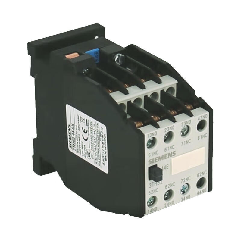 Siemens contactor relay AC50HZ, 220V auxiliary contacts: 7 normally open contacts + 1 normally closed contact, specification 0, threaded connection; 3TH82710XM0