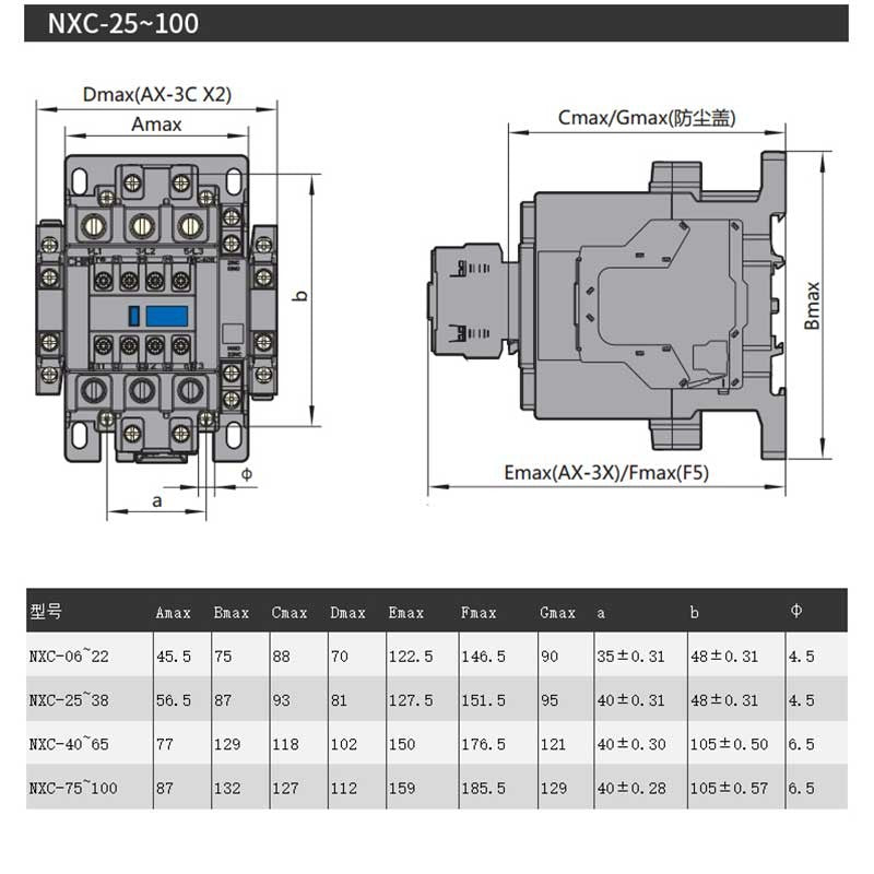 Chint NXC-25 220V Kunlun Series AC Contactor