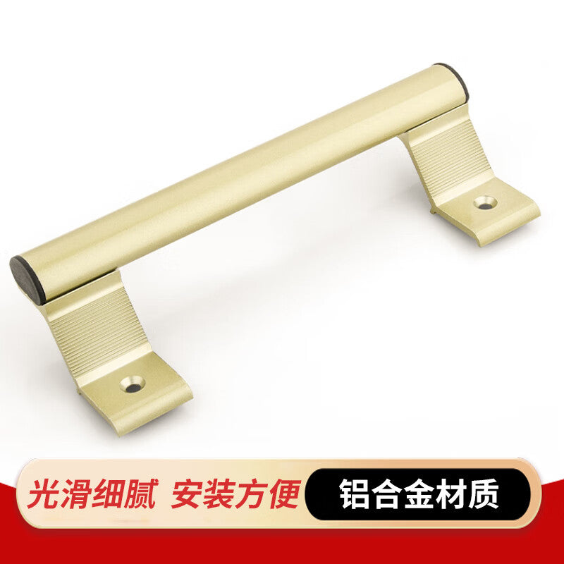 Deqi Aluminum Alloy Door and Window Handles, Balcony Window Door Handles, Room Door Handles, Wooden Door Handles, Surface-Mounted Cabinet Door Handles, Champagne Gold