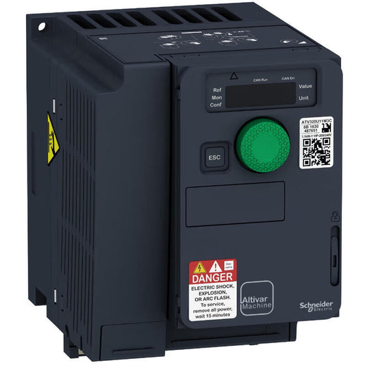 Schneider Electric three-phase inverter, compact; ATV320 2.2kW 220V three-phase compact