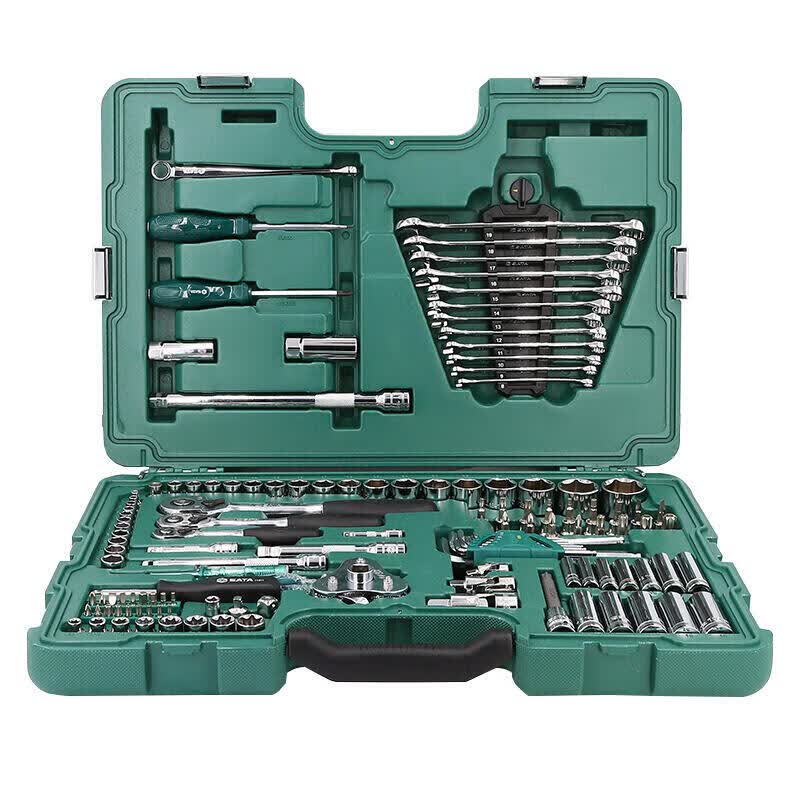 SATA 128-piece 6.3x10x12.5MM series comprehensive automotive repair kit; 09014A (new model upgraded to 128 pieces, default is the new model)