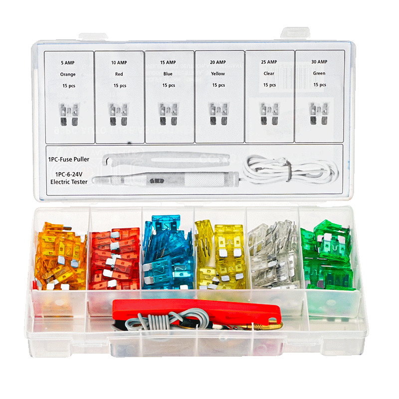 Coolant Automotive Fuse Kit for Cars, Trucks, and Motorcycles (5/10/15/20/25/30A)