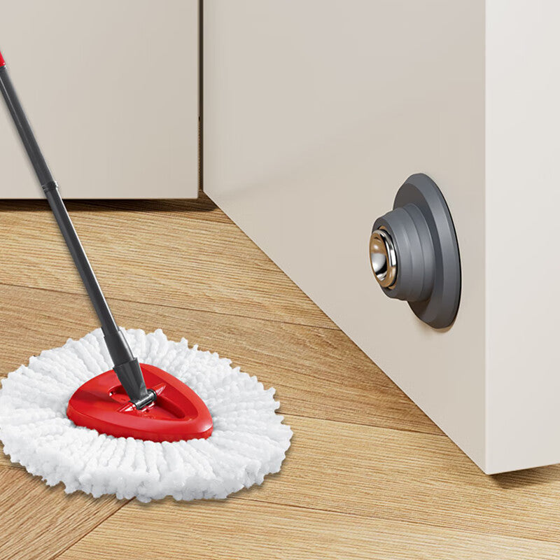 Thousand-speed wheel door catcher, no-drill door stopper, anti-collision bathroom door stopper, upgraded version [Upgraded magnetic] Dark gray