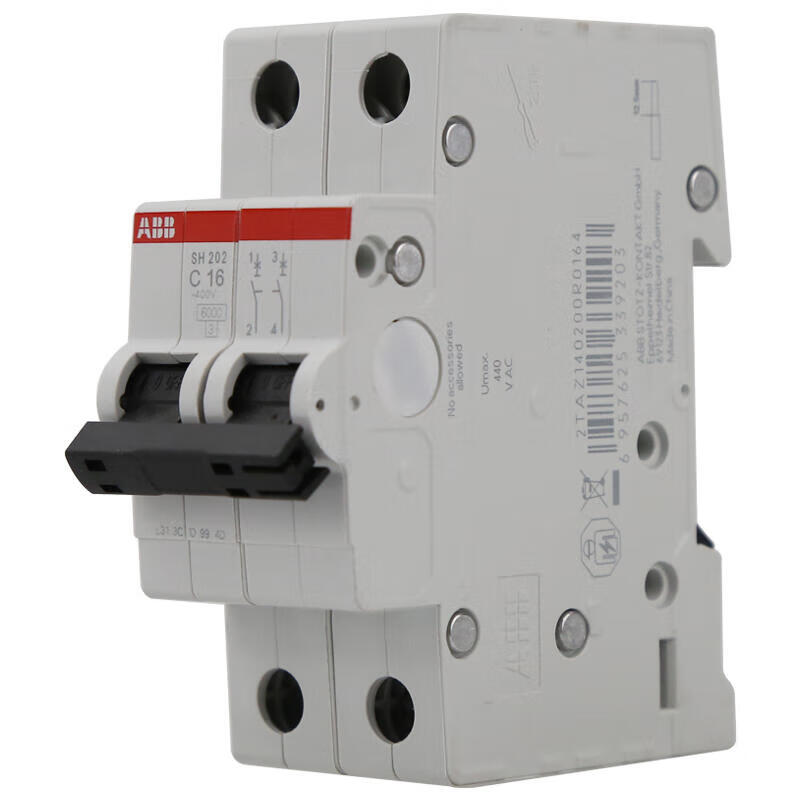 ABB SH200 series miniature circuit breakers; SH202-C16