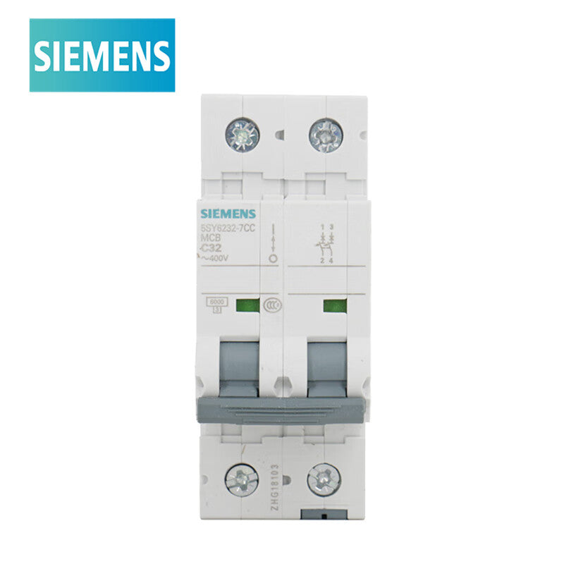 Siemens 5SY6232-7CC Circuit Breaker Type C 32A 2P 6KA