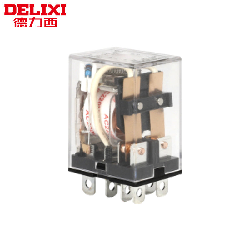 DELIXI ELECTRIC CDZ9-62PL intermediate relay small electromagnetic relay DC12V 10A wide 8 feet