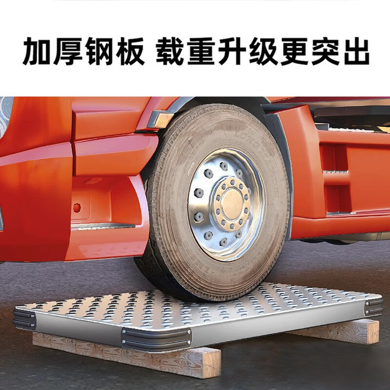 Tanzu steel plate trolley/flatbed truck/handcart/portable trailer/small trolley/folding handcart/puller with 6-inch steel plate silent wheels and a diameter of 90*60cm.