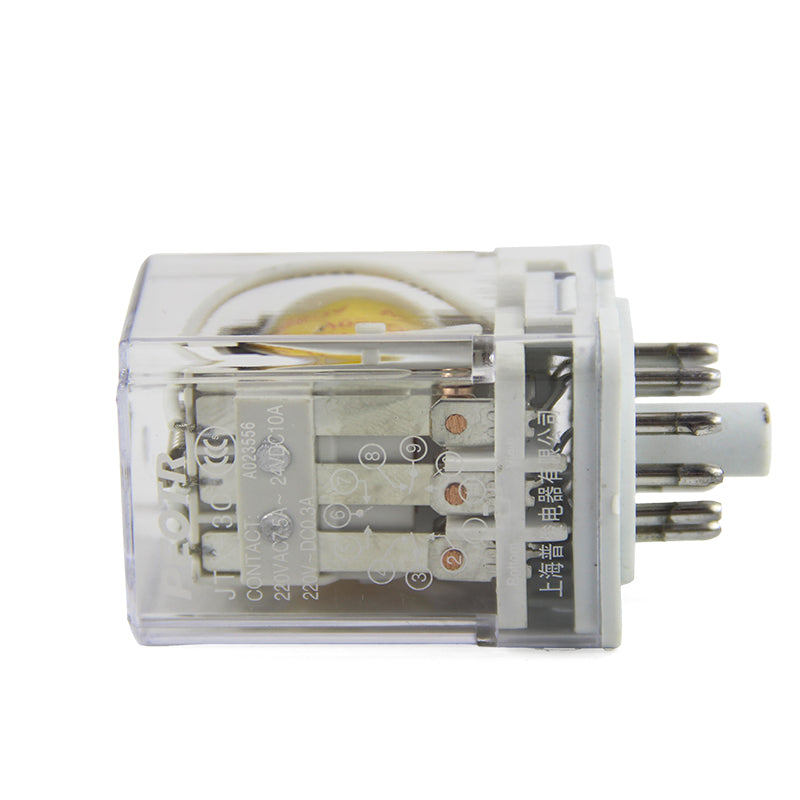 [PEOTR] JXT-3C intermediate relay small electromagnetic relay 12V/24V/220V/380V AC and DC optional 11 round feet AC380V 1 piece