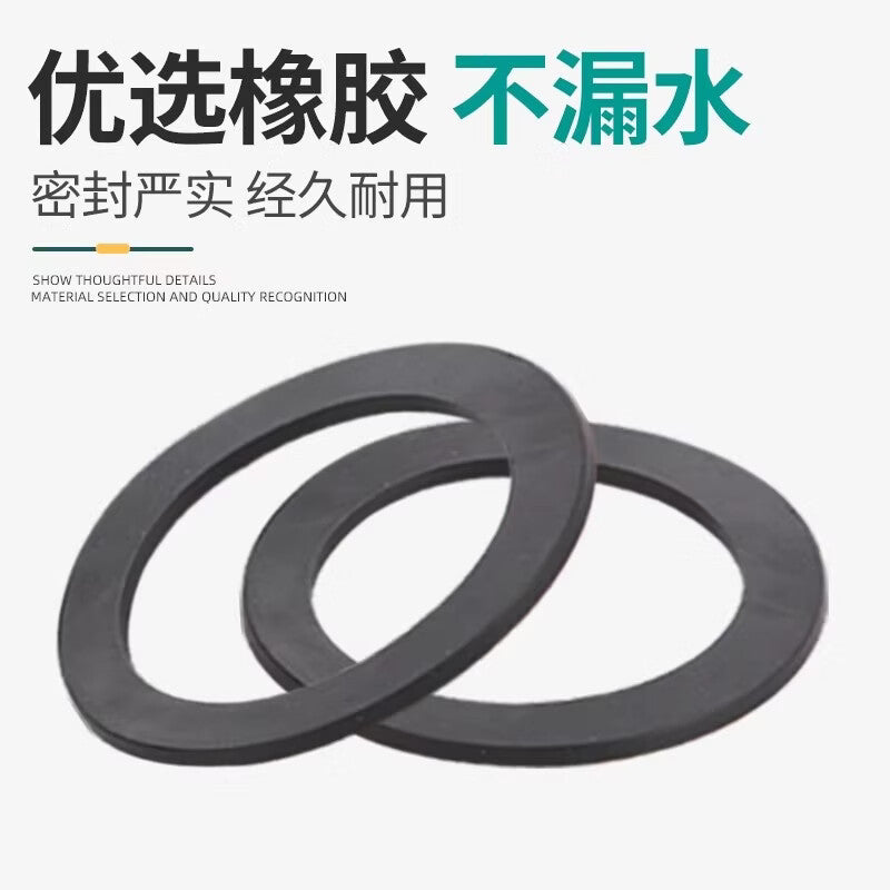 TIMUS Kitchen Sink Drain Pipe Sealing Gasket 45/56mm Rubber Ring Kitchen Sink Drain Pipe Connector Flat Washer Accessories Drain Pipe Gasket - 45mm 10-pack