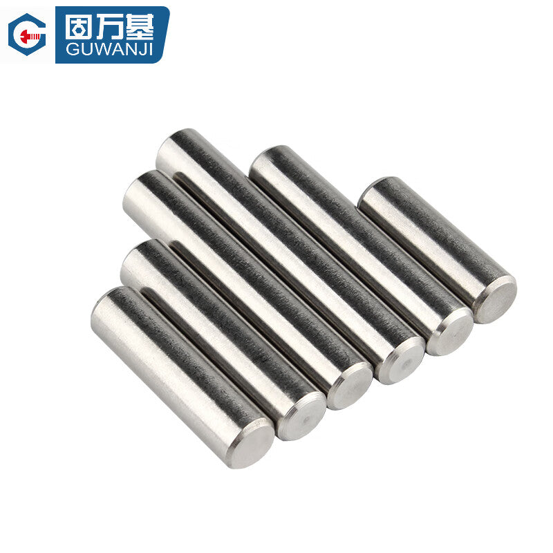 GUWANJI 304 Stainless Steel Cylindrical Pins, Positioning Pins, Fixing Pins, Solid Pins, M8x25 [20 pieces/pack]