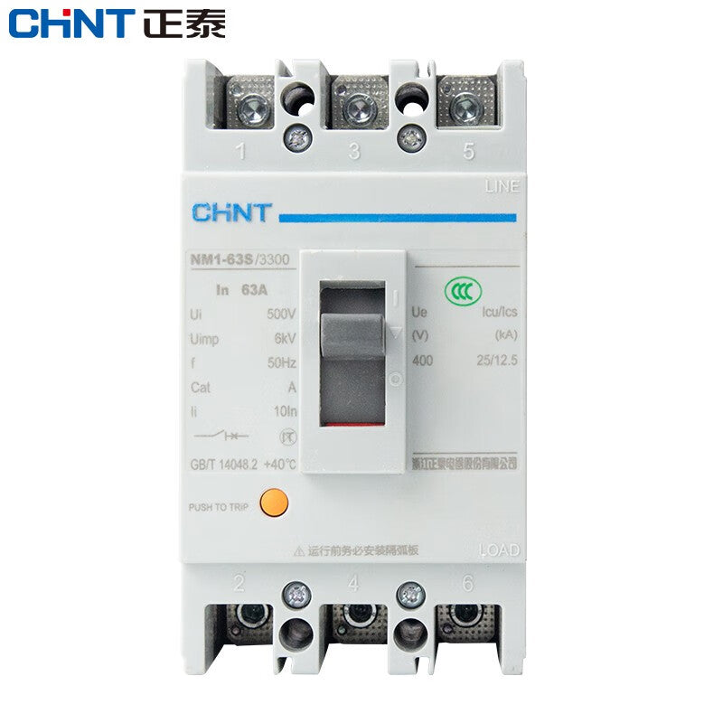 Chint NM1-63S/3300-63A Circuit Breaker 3P Air Switch Protector