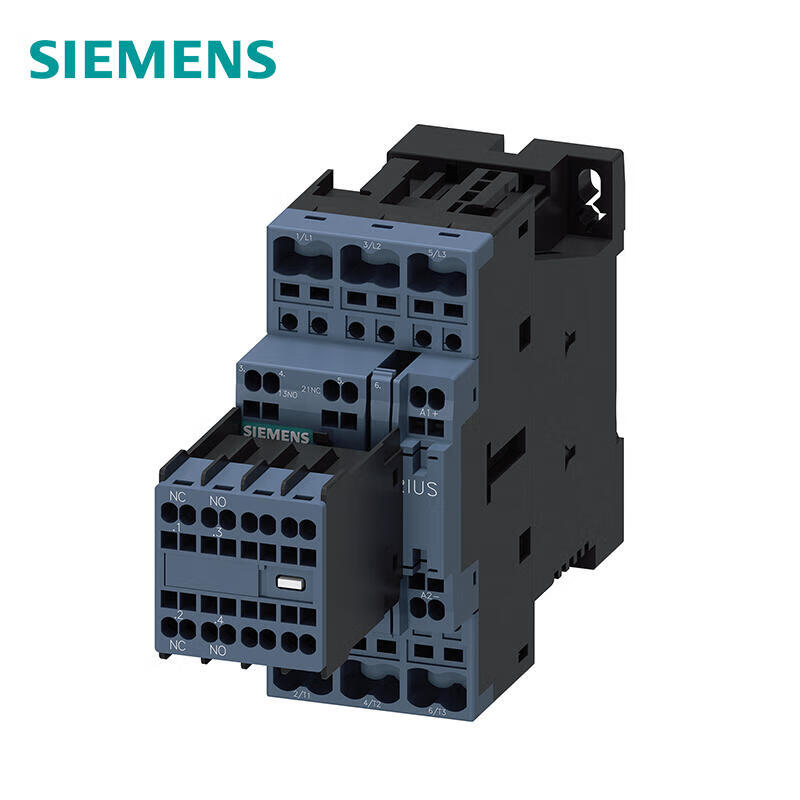 Siemens 3RT20232BB44 Contactor, 9A, 24VDC, 3 Poles, S0 Size
