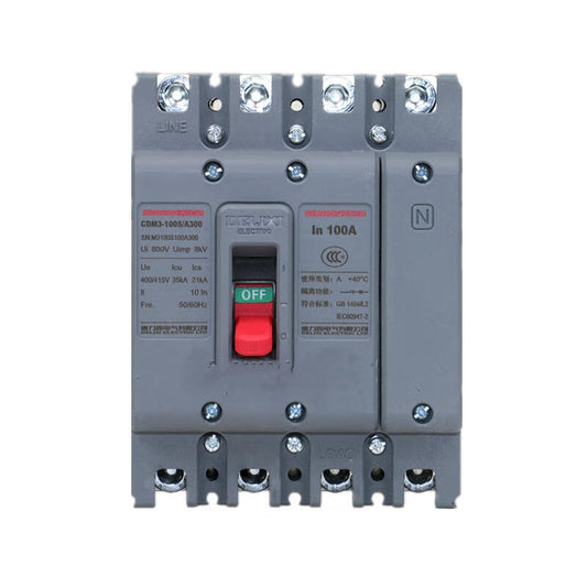 Delixi 100A Molded Case Circuit Breaker CDM3-100S/4300A