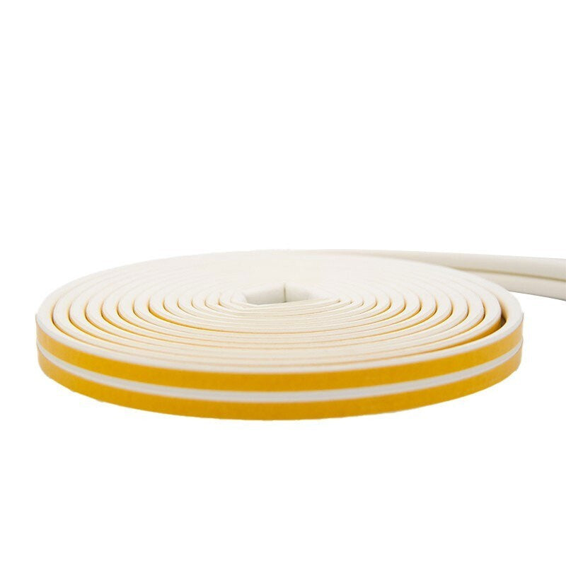 Wimete WIjj-308 Door and Window Sealing Strip, Soundproof and Leak-proof Sealing Strip, Thermal Insulation Strip, Type E, 9*4mm, White, 20 Meters