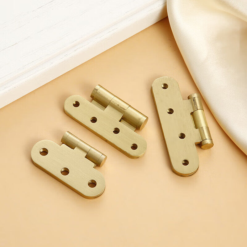 Deyu Crafts - Hinges for Cabinets, Doors, and Windows - Brass Hinges (8 holes, 70mm) - One Price
