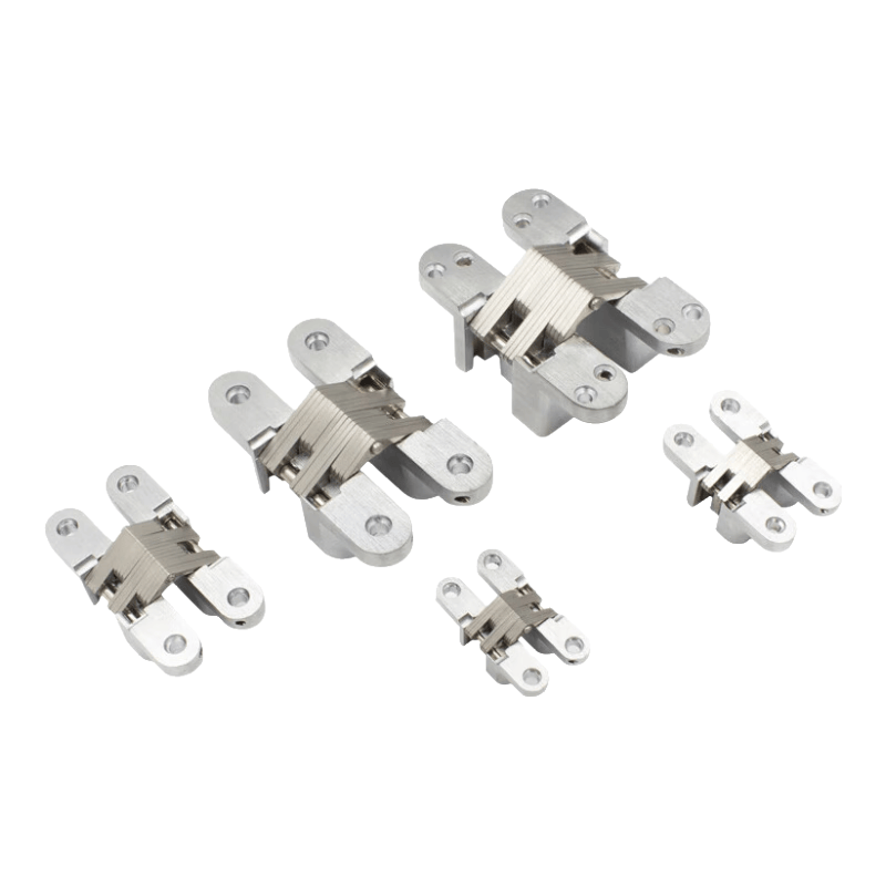 Thousand-speed wheel concealed hinge folding door hidden door hinge cross hinge No. 1 stainless steel cross hinge (13*45)