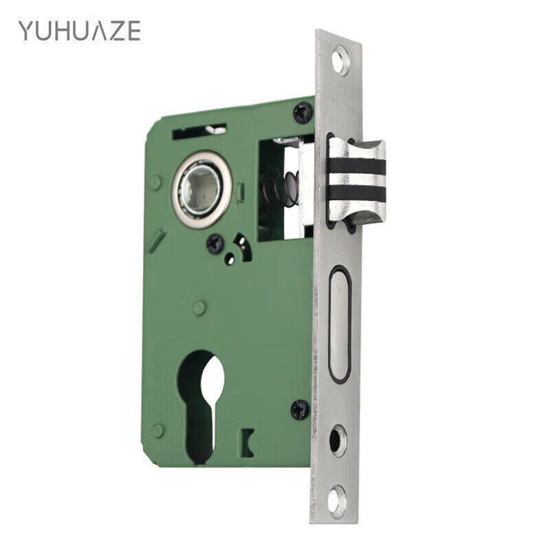 Yuhuaze Copper Core Double Tongue Stainless Steel Lock Body Lock Cylinder Interior Bedroom Lock Tongue Door Lock Universal Door Lock Small 50 Lock Body Length 125mm