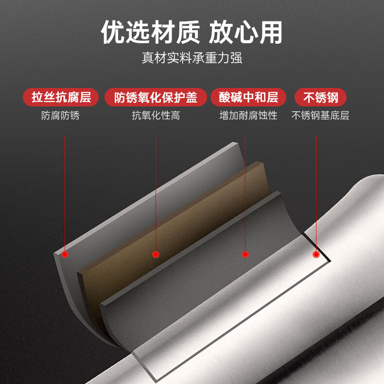 iGear telescopic clothes drying rod, no-drill support for shower curtains, bathroom clothes drying rack, balcony clothes drying rod, 60-105CM