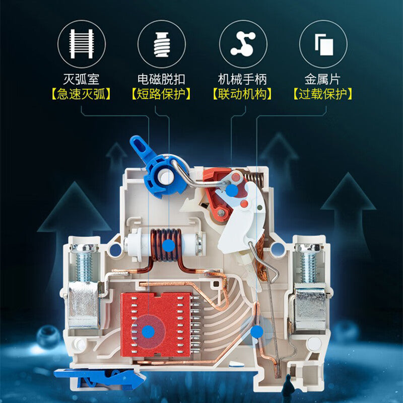 Chint (CHNT) residual current action circuit breaker small leakage protection circuit breaker leakage protection air switch NXBLE-32 1P+N 32A