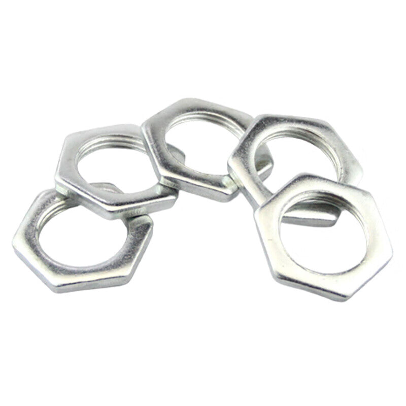 Deyu Crafts Lighting Fixture Nuts, Fine Thread Ultra-Thin Nuts, Small Hexagonal Extra Flat Nuts M18*1 [20 pieces]