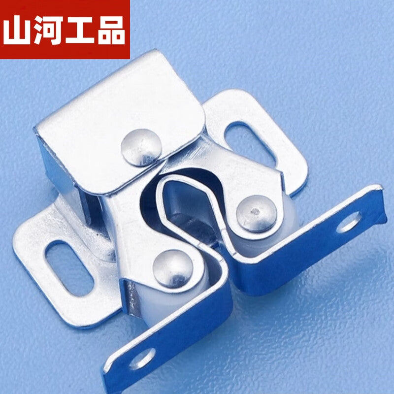 Shanhe Industrial Products Cabinet Door Magnetic Clamps and Accessories, Old-fashioned Door Clips and Locks, Strong Small Magnetic Clamps, Gold (10pcs)