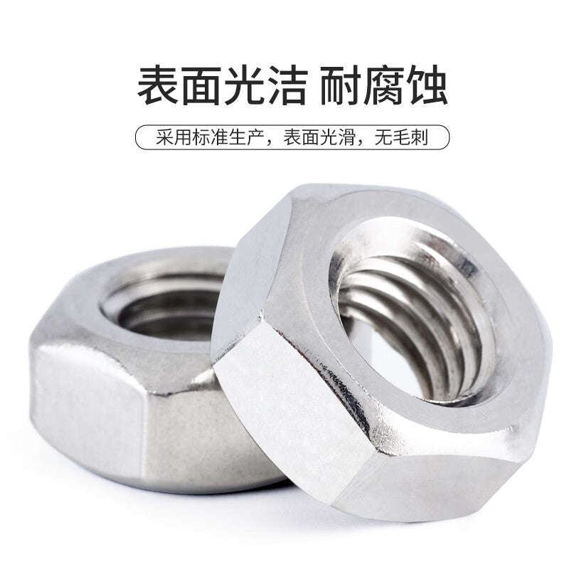 Qiheng anti-loosening nuts, stainless steel nuts, galvanized nuts, 20 pieces per pack, M5, price per pack.