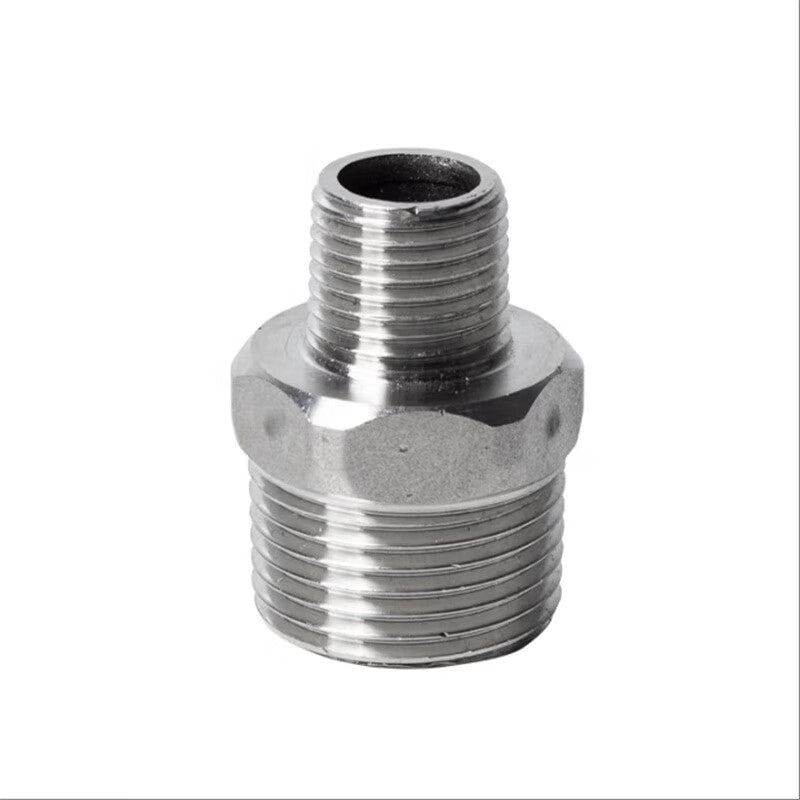 VIRUIJIA 304 Stainless Steel Hexagonal Thread Reducer/Straight-Through Adapter, Internal Thread DN32*25/1.2 inch to 1 inch/10 sets