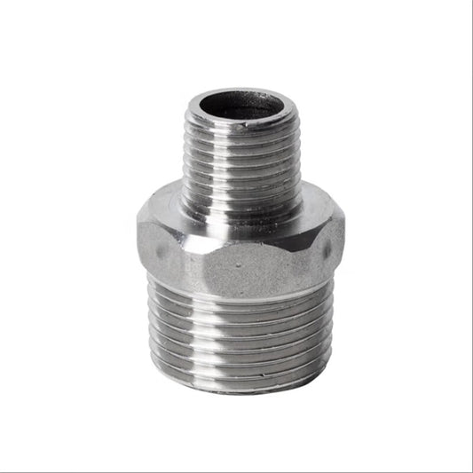 VIRUIJIA 304 Stainless Steel Hexagonal Thread Reducer/Straight-Through Adapter, Internal Thread DN32*25/1.2 inch to 1 inch/10 sets