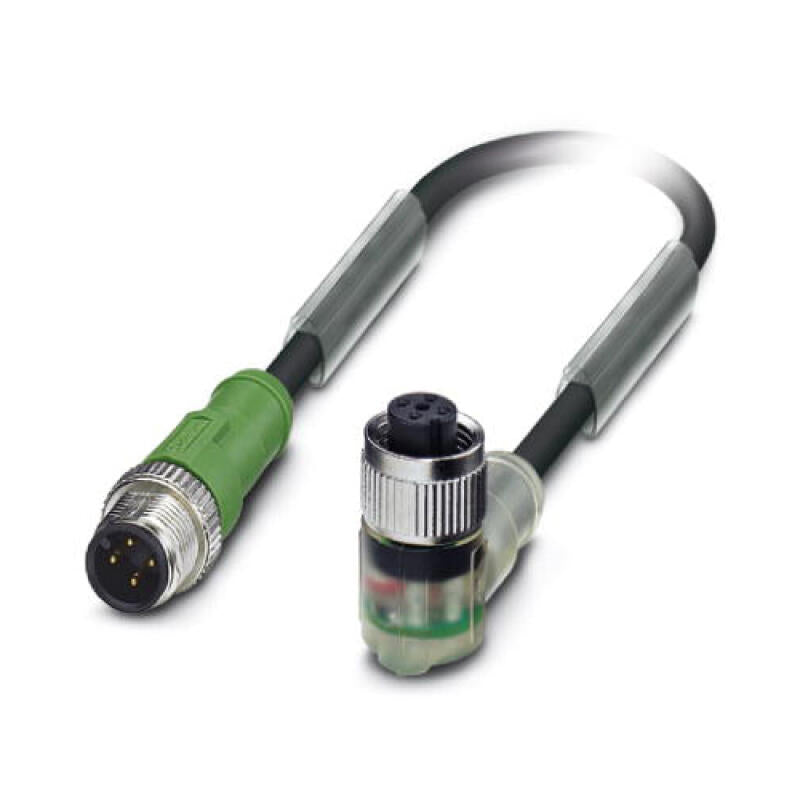 Phoenix sensor/actuator cable; SAC-4P-M12MS/5,0-PUR/M12FR-3L