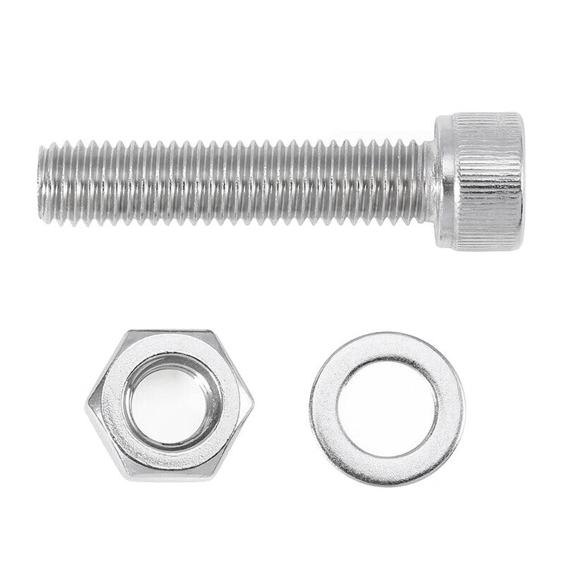 Kaihe Screws, 304 Stainless Steel Socket Head Screws, M12*100mm Set (3 sets per pack)