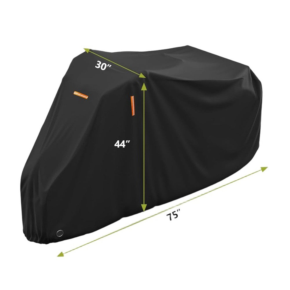 Adult Tricycle Cover Waterproof Outdoor Storage with Reflective Strips 75x30x44