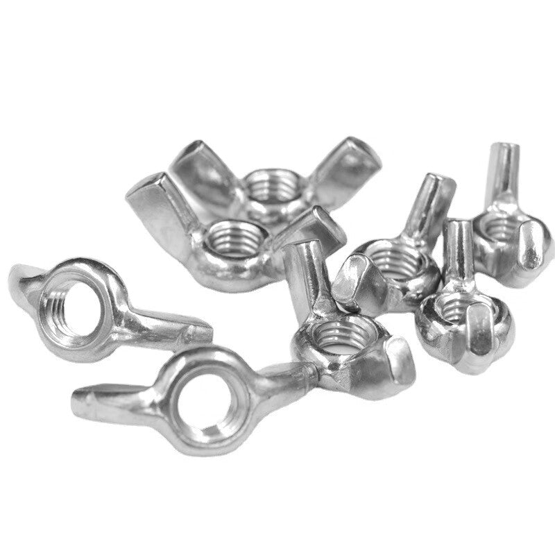 Juwei Stainless Steel Wing-Shaped Collar Nut M4 (1 piece, 304 Stainless Steel)