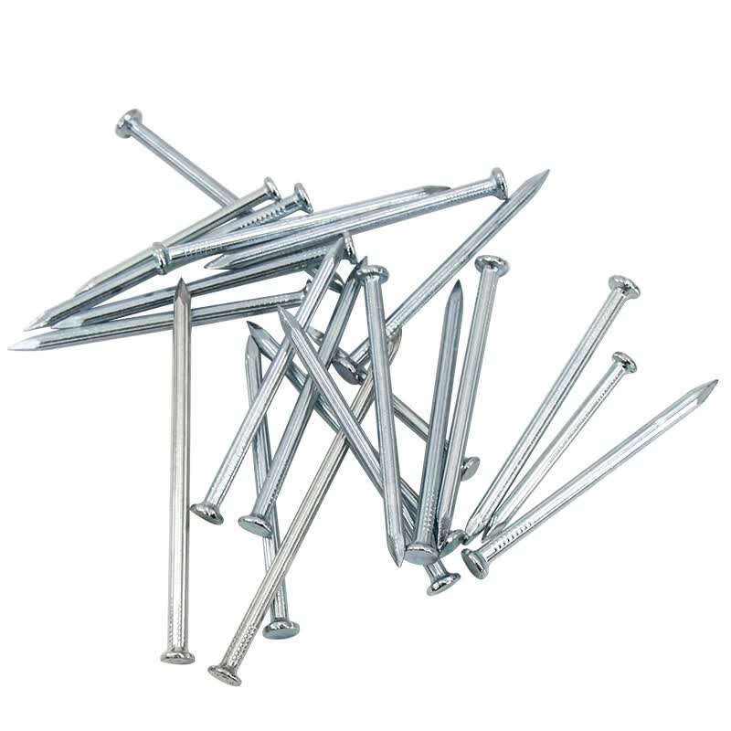 Hesdig JG-01 Straight-grained Cement Nails, High-strength Steel Nails, Wall Nails, Picture Hanging Nails, Round Nails, Hook Nails, 1kg/box, 25mm