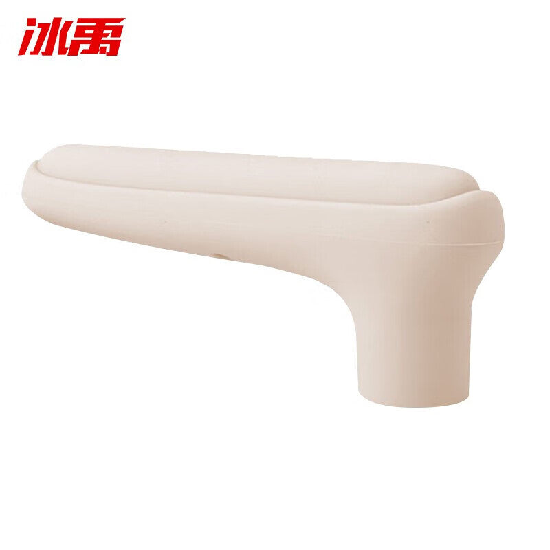 Bingyu Anti-collision Door Handle Protective Cover, Silicone Door Handle Child Safety Wall Anti-collision Cover, L-shaped Beige (2 pieces), BH-615