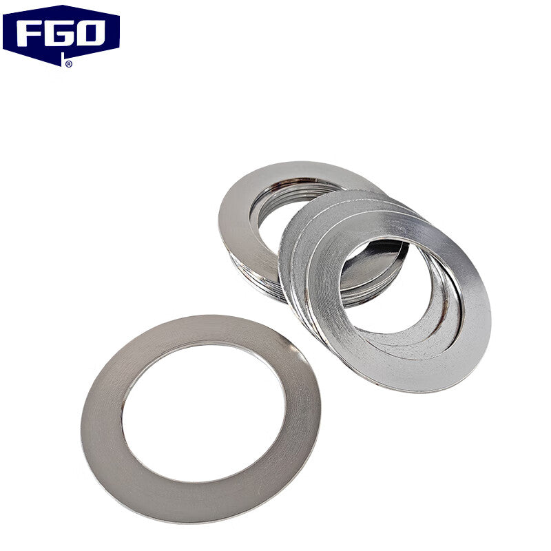 FGO Metal Spiral Wound Gasket, 304 Stainless Steel, Basic Type A, GB/T4622A0220 (10 pieces/pack) PN16 DN250