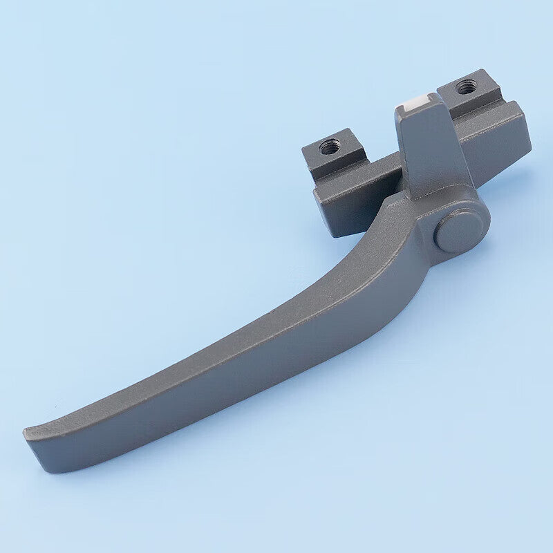 Bingyu Window Handle, Type 38 Aluminum Alloy Single-Point Casement Window Handle, Outward-Opening Window 7-Shaped Window Lock, Curtain Wall Hung Window Handle, Dark Gray, Right Handle, BH-630